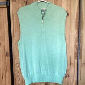 Peter Millar cashmere vest (pistachio green, size M)